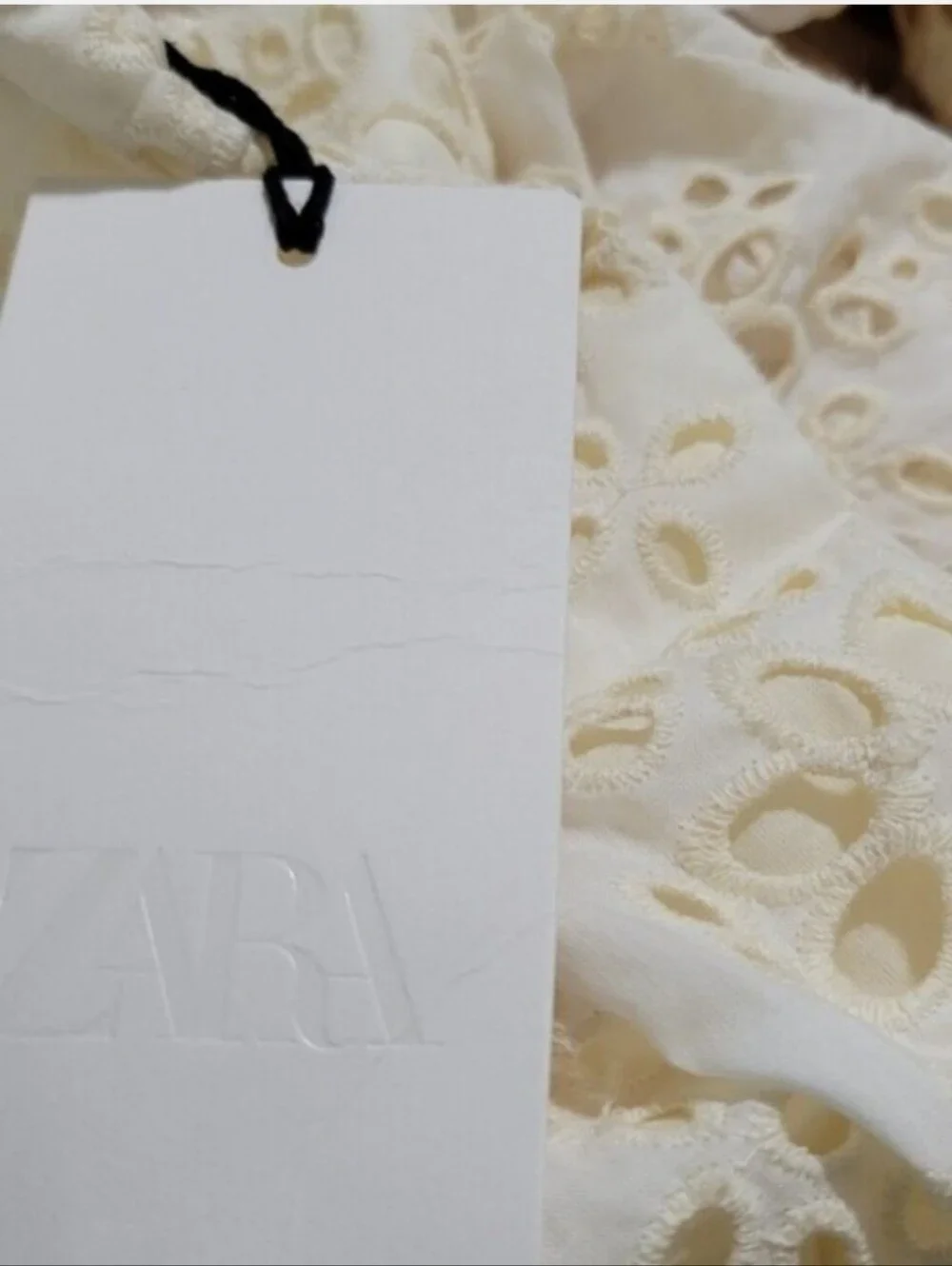 ZARA EMBROIDERED FLARE PANTS Size XS
